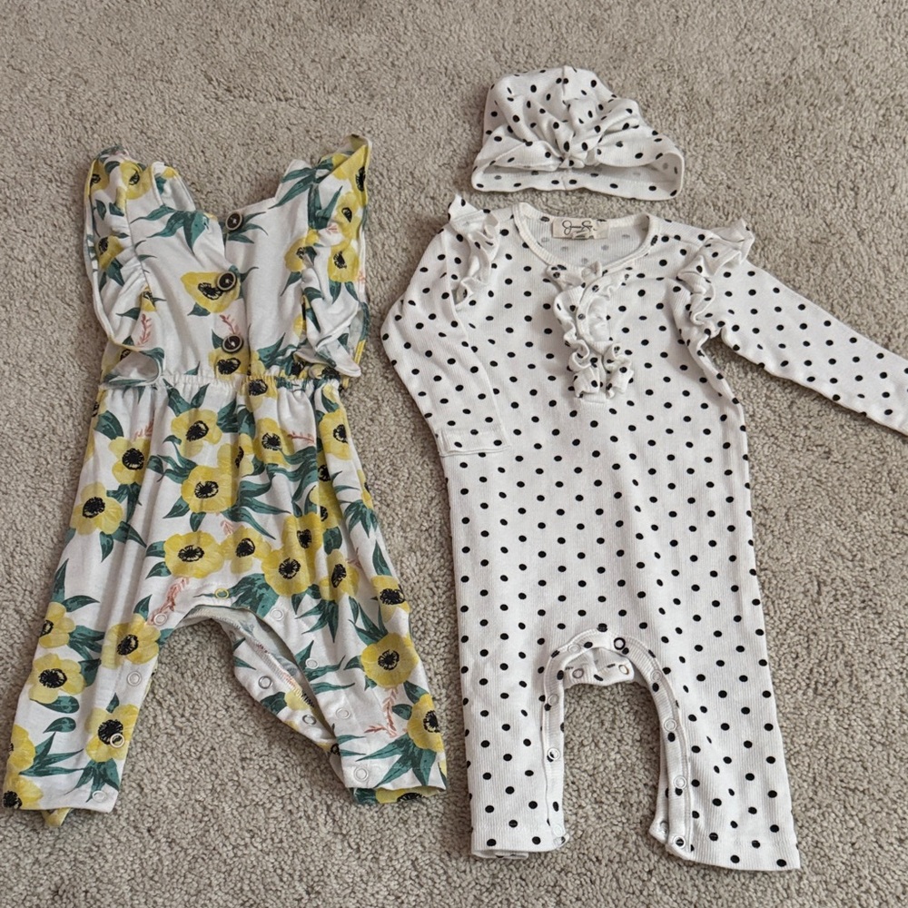 Jessica Simpson Baby Romper bundle (3-6M)